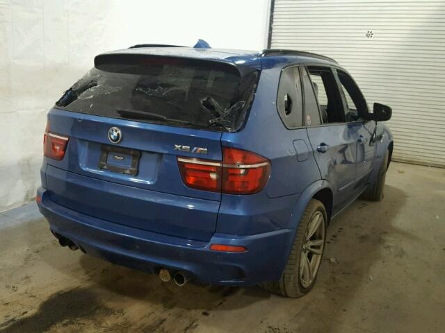 5YMGY0C55CLK27564 - 2012 BMW X5 M BLUE photo 4