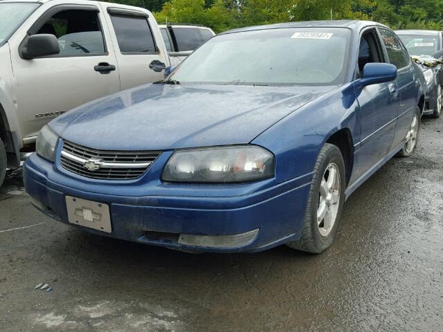 2G1WH55K759217433 - 2005 CHEVROLET IMPALA LS BLUE photo 2