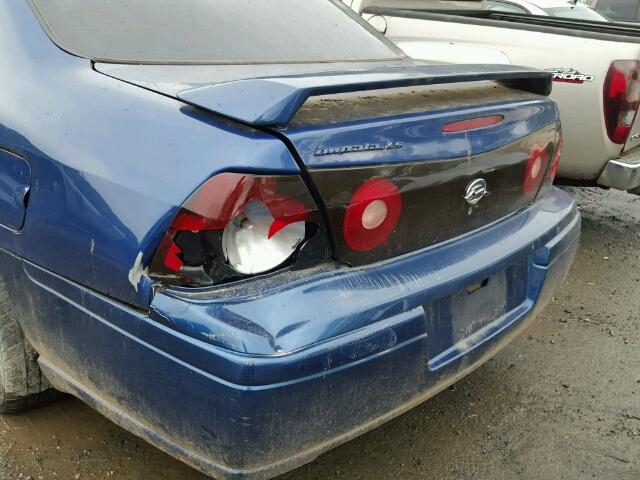 2G1WH55K759217433 - 2005 CHEVROLET IMPALA LS BLUE photo 9