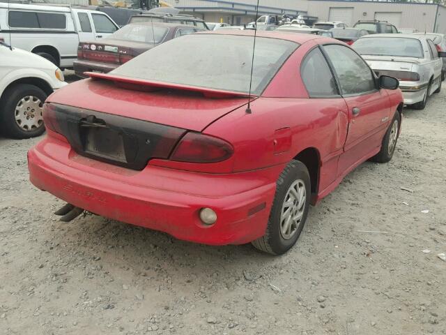 1G2JB124117322941 - 2001 PONTIAC SUNFIRE SE RED photo 4