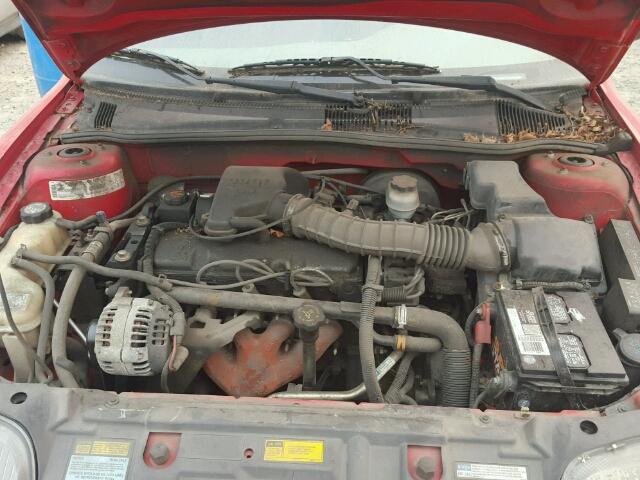 1G2JB124117322941 - 2001 PONTIAC SUNFIRE SE RED photo 7