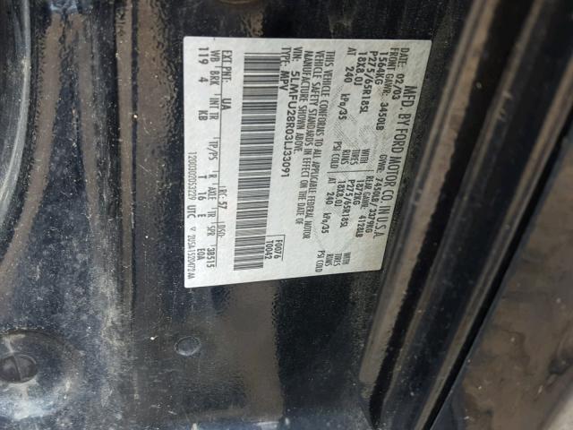 5LMFU28R03LJ33091 - 2003 LINCOLN NAVIGATOR შავი ფოტო 10