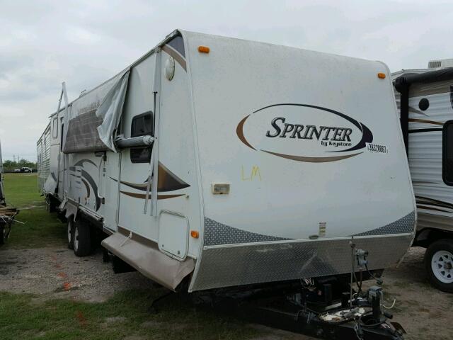 4YDT31126A1532534 - 2010 KEYSTONE SPRINTER WHITE photo 1