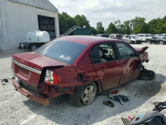 1G1ZT548X5F175008 - 2005 CHEVROLET MALIBU LS Qırmızı foto 4