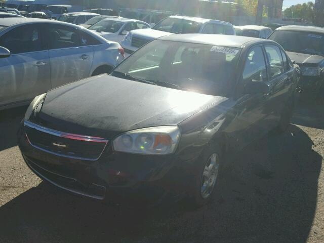 1G1ZS51F36F290962 - 2006 CHEVROLET MALIBU LS BLACK photo 2