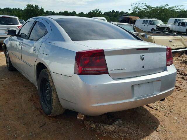 2B3LA43R37H674646 - 2007 DODGE CHARGER SILVER photo 3