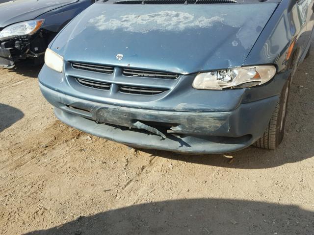 2B4GP2534YR882913 - 2000 DODGE CARAVAN GREEN photo 9