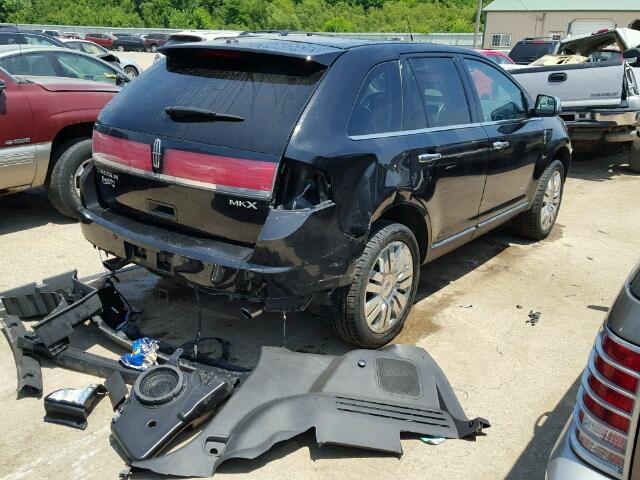 2LMDJ6JC0ABJ05745 - 2010 LINCOLN MKX BLACK photo 4