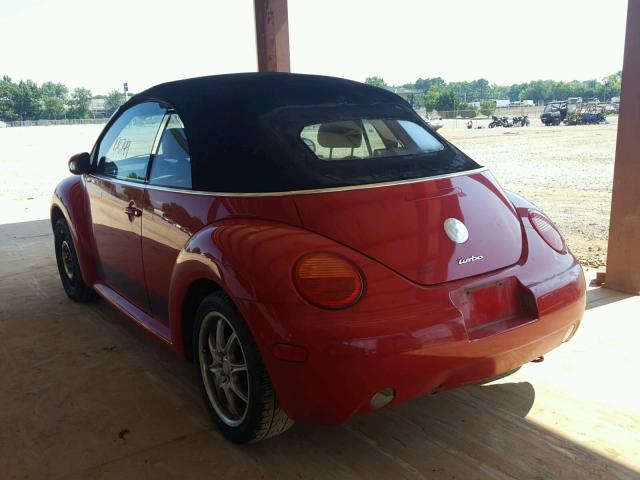 3VWCD31Y45M352202 - 2005 VOLKSWAGEN NEW BEETLE Qırmızı foto 3