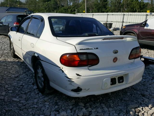 1G1NE52M0XY114122 - 1999 CHEVROLET MALIBU LS WHITE photo 3