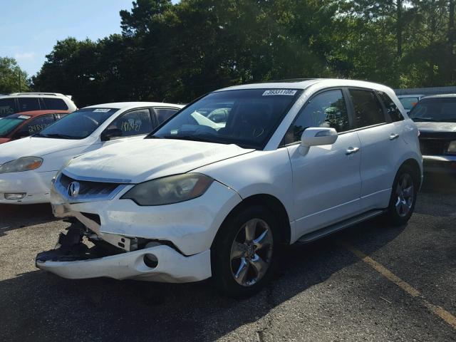 5J8TB18227A005712 - 2007 ACURA RDX WHITE photo 2