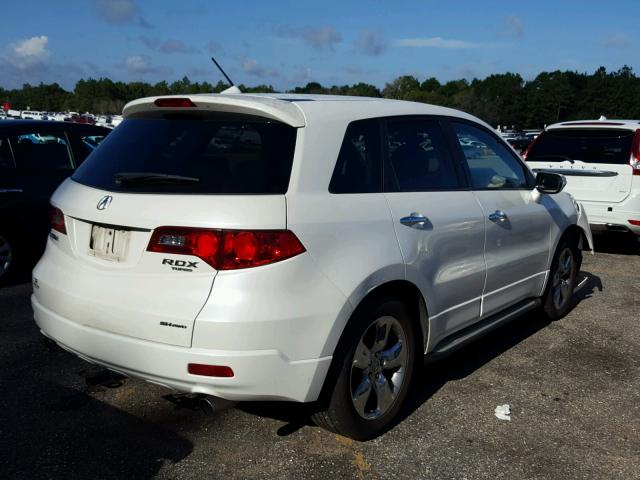 5J8TB18227A005712 - 2007 ACURA RDX WHITE photo 4