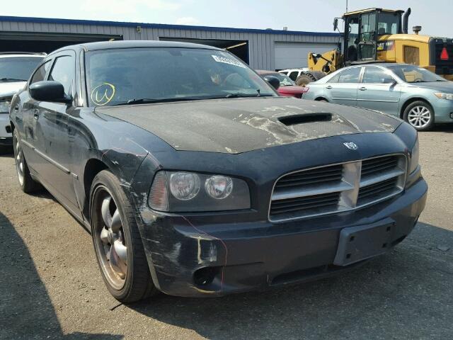 2B3LA53H28H270378 - 2008 DODGE CHARGER BLACK photo 1