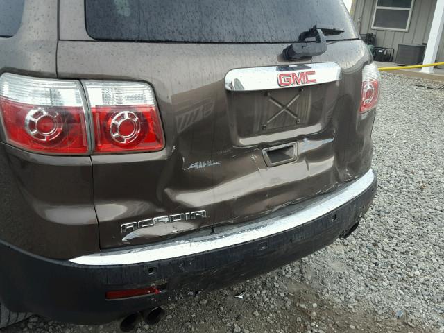 1GKLRMED1AJ152925 - 2010 GMC ACADIA SLT 金色 照片 9