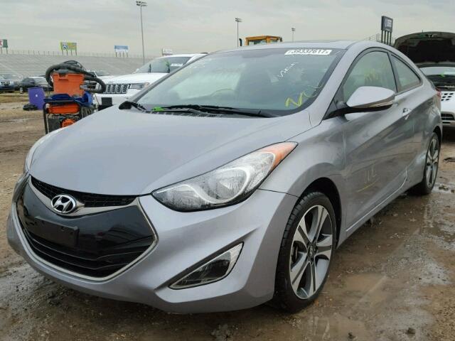 KMHDH6AE1DU018802 - 2013 HYUNDAI ELANTRA CO GRAY photo 2