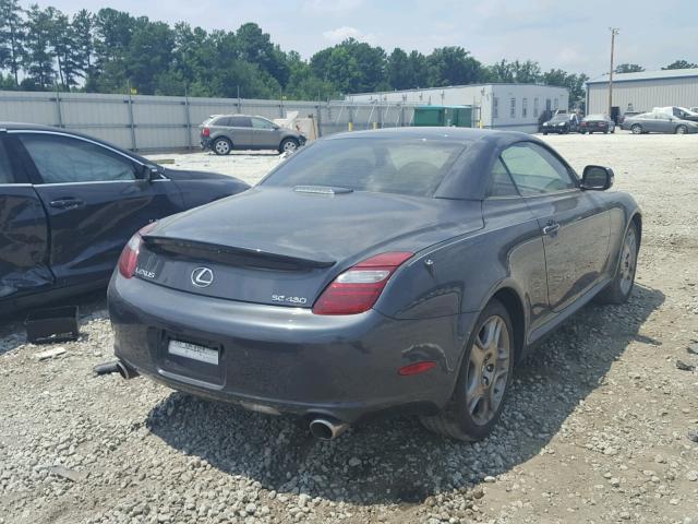 JTHFN45Y799021341 - 2009 LEXUS SC 430 GRAY photo 4