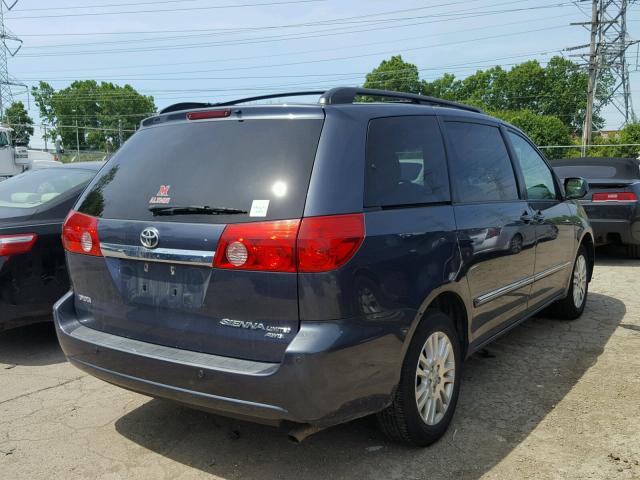 5TDBK22C59S025170 - 2009 TOYOTA SIENNA XLE ლურჯი ფოტო 4