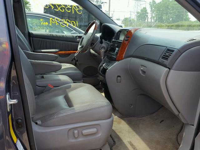 5TDBK22C59S025170 - 2009 TOYOTA SIENNA XLE ლურჯი ფოტო 5