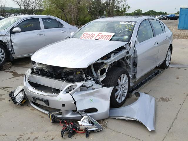 JTHBE96S070009703 - 2007 LEXUS GS 350 SILVER photo 2