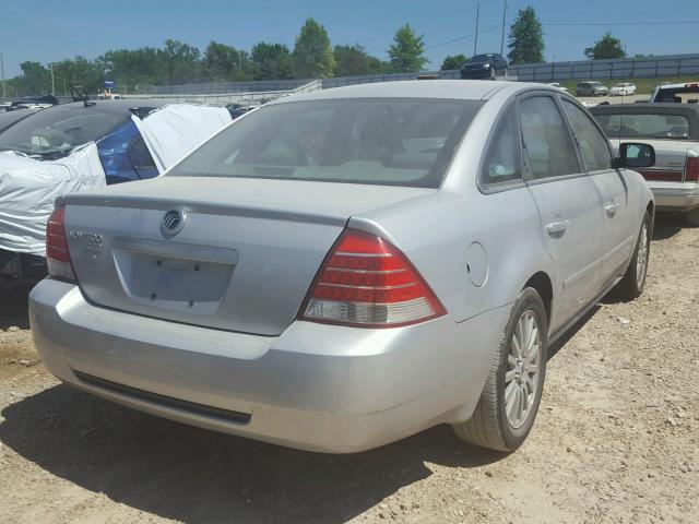 1MEFM42165G603804 - 2005 MERCURY MONTEGO PR 银色 照片 4