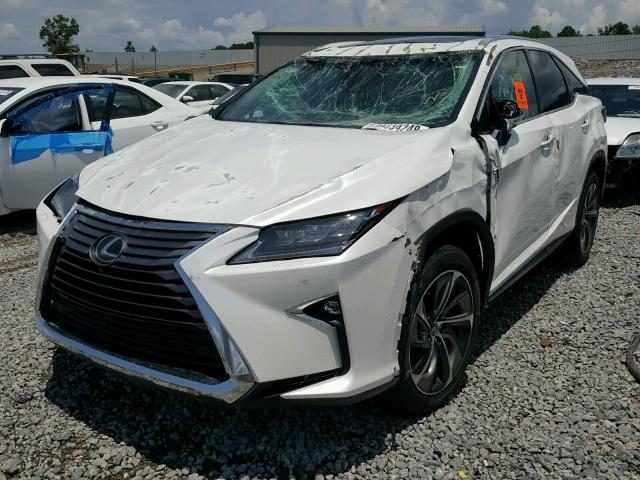 JTJGZKCA6J2000608 - 2018 LEXUS RX 350 L WHITE photo 2