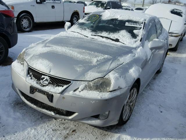 JTHCK262562004181 - 2006 LEXUS IS 250 SILVER photo 2