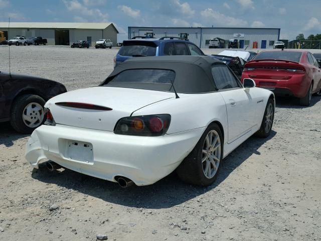 JHMAP21465S003993 - 2005 HONDA S2000 WHITE photo 4