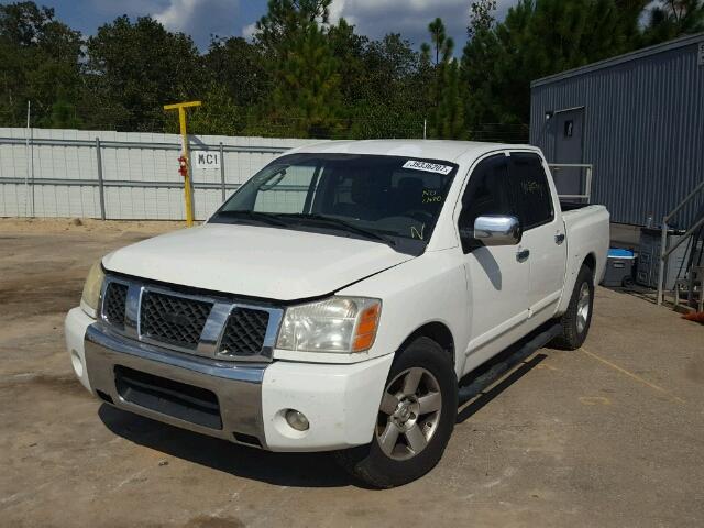 1N6AA07A14N568571 - 2004 NISSAN TITAN XE/S WHITE photo 2