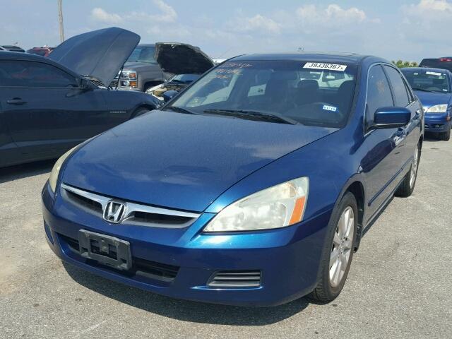 1HGCM66576A052592 - 2006 HONDA ACCORD EX BLUE photo 2