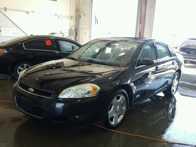 2G1WD58C269165436 - 2006 CHEVROLET IMPALA SUP BLACK photo 2