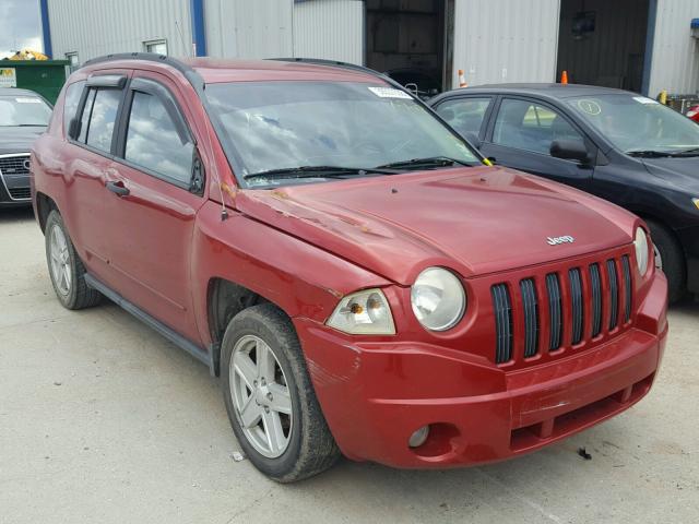 1J8FT47W98D767152 - 2008 JEEP COMPASS SP RED photo 1
