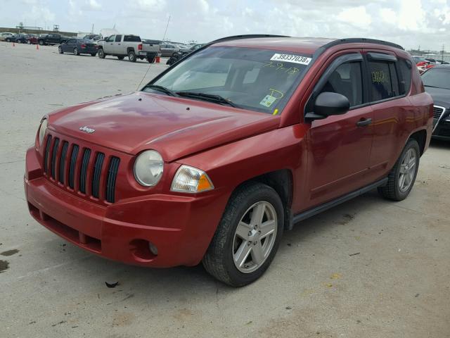 1J8FT47W98D767152 - 2008 JEEP COMPASS SP RED photo 2