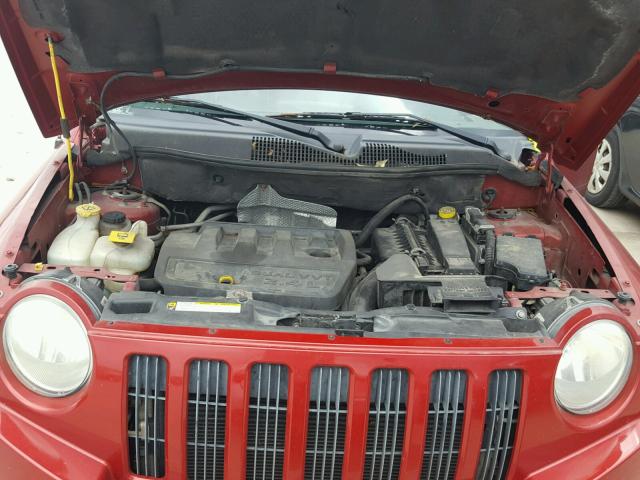 1J8FT47W98D767152 - 2008 JEEP COMPASS SP RED photo 7