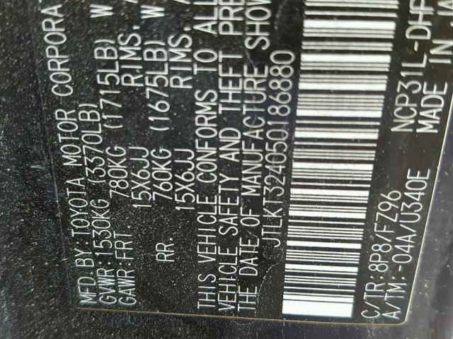 JTLKT324050186880 - 2005 TOYOTA SCION XB Mavi foto 10