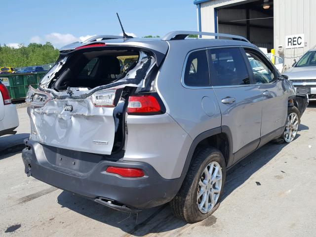 1C4PJMCB9EW269876 - 2014 JEEP CHEROKEE L SILVER photo 4