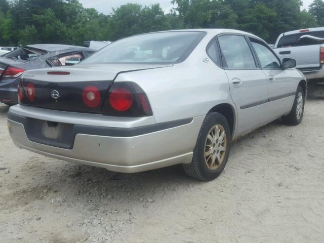 2G1WF52E259356812 - 2005 CHEVROLET IMPALA SILVER photo 4