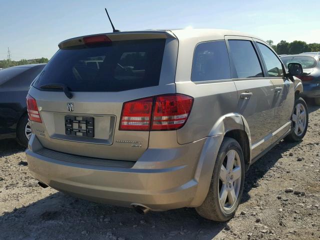 3D4GH57V19T603807 - 2009 DODGE JOURNEY SX TAN photo 4