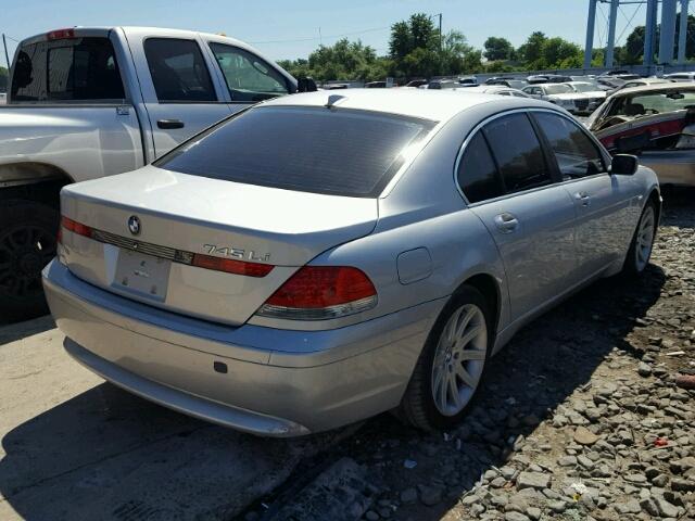 WBAGL63452DP57220 - 2002 BMW 745 I SILVER photo 4