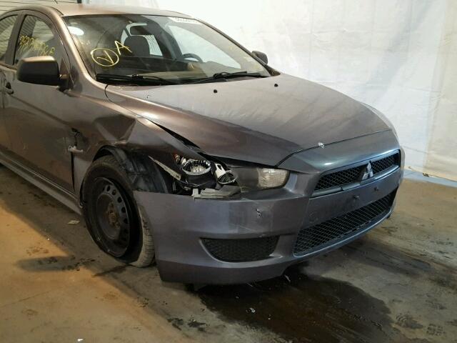 JA32U1FU9AU008409 - 2010 MITSUBISHI LANCER DE GRAY photo 9