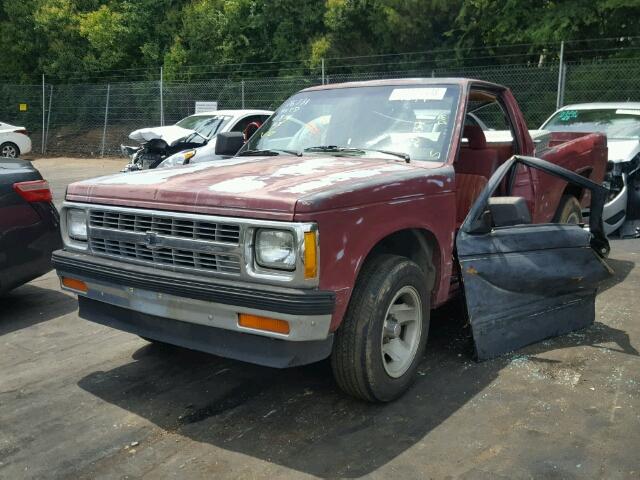 1GCCS14R2N8141019 - 1992 CHEVROLET S TRUCK S1 RED photo 2