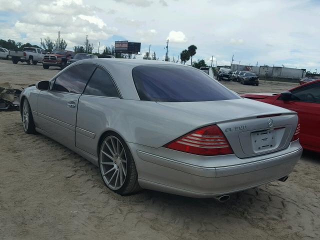 WDBPJ75J64A040510 - 2004 MERCEDES-BENZ CL 500 SILVER photo 3