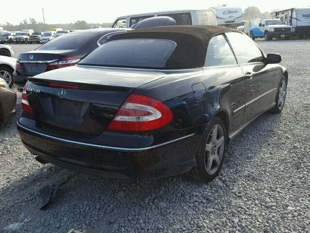 WDBTK75G15T046267 - 2005 MERCEDES-BENZ CLK 500 BLACK photo 4