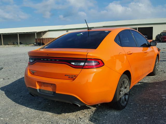 1C3CDFBB4ED738293 - 2014 DODGE DART SXT ORANGE photo 4