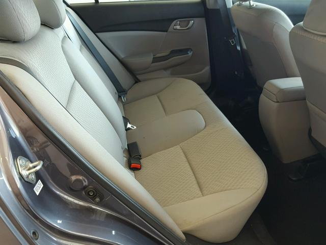 19XFB2F58EE079600 - 2014 HONDA CIVIC LX GRAY photo 6