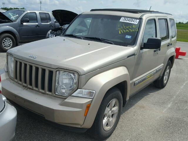 1J4PP2GK8AW153182 - 2010 JEEP LIBERTY SP GOLD photo 2