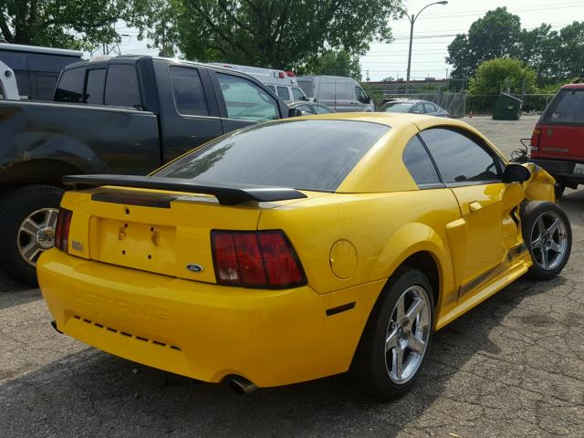 1FAFP42R94F143451 - 2004 FORD MUSTANG MA YELLOW photo 4