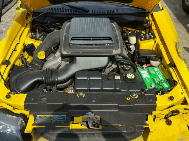 1FAFP42R94F143451 - 2004 FORD MUSTANG MA YELLOW photo 7