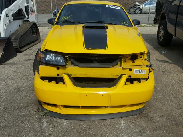 1FAFP42R94F143451 - 2004 FORD MUSTANG MA YELLOW photo 9