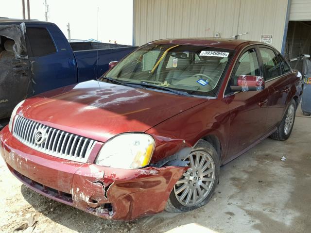 1MEHM42157G612134 - 2007 MERCURY MONTEGO PR BURGUNDY photo 2