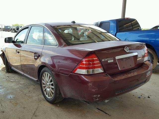 1MEHM42157G612134 - 2007 MERCURY MONTEGO PR BURGUNDY photo 3